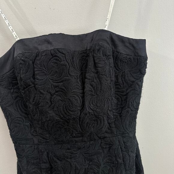 Lilly Pulitzer Little Black Dress LBD Evelyn Sheath Strapless Brocade 0 XS - Picture 11 of 11